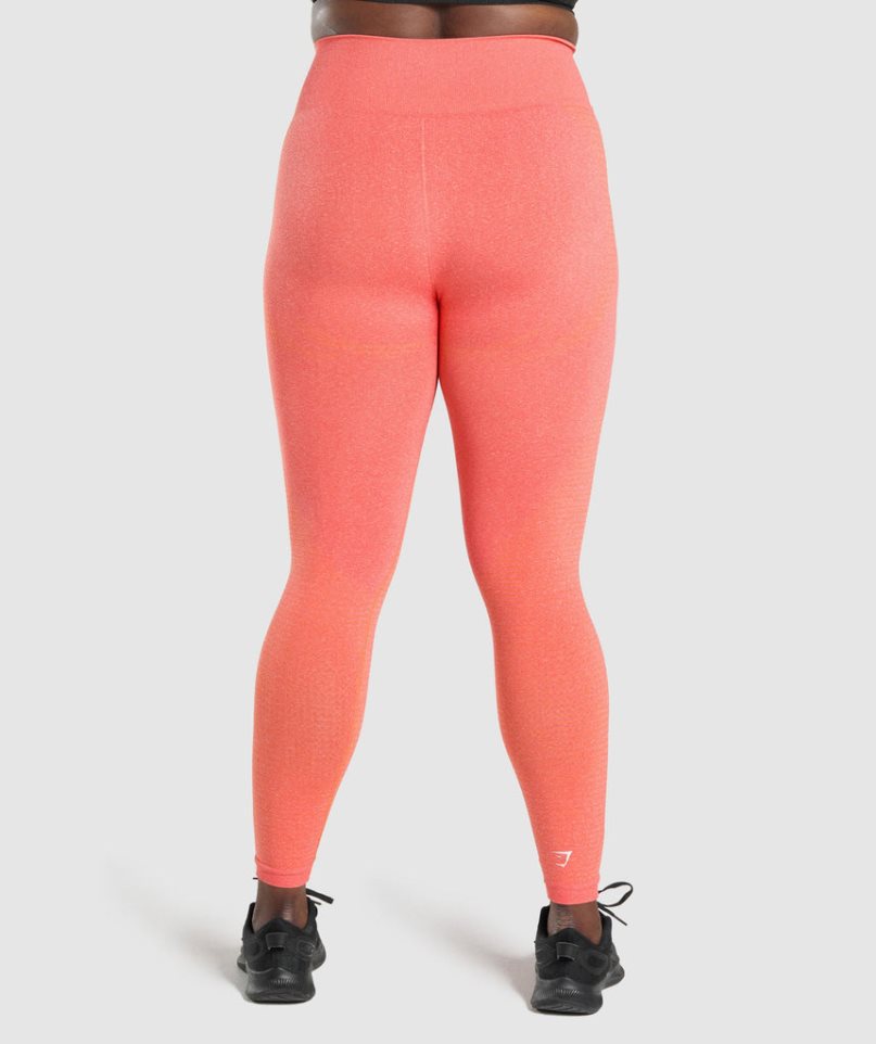 Women's Gymshark Vital Seamless 2.0 Leggings Orange | NZ 8DAYVK